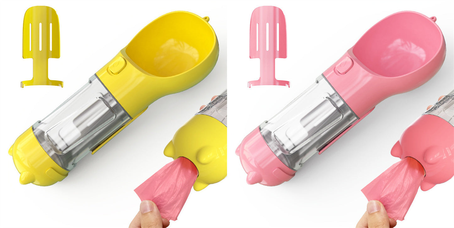 Feeder Bowl Garbage Bag Storage Portable Water Bottle