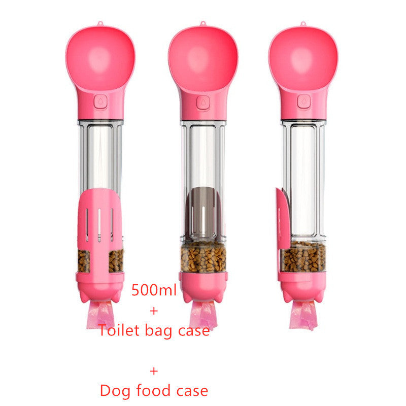Feeder Bowl Garbage Bag Storage Portable Water Bottle