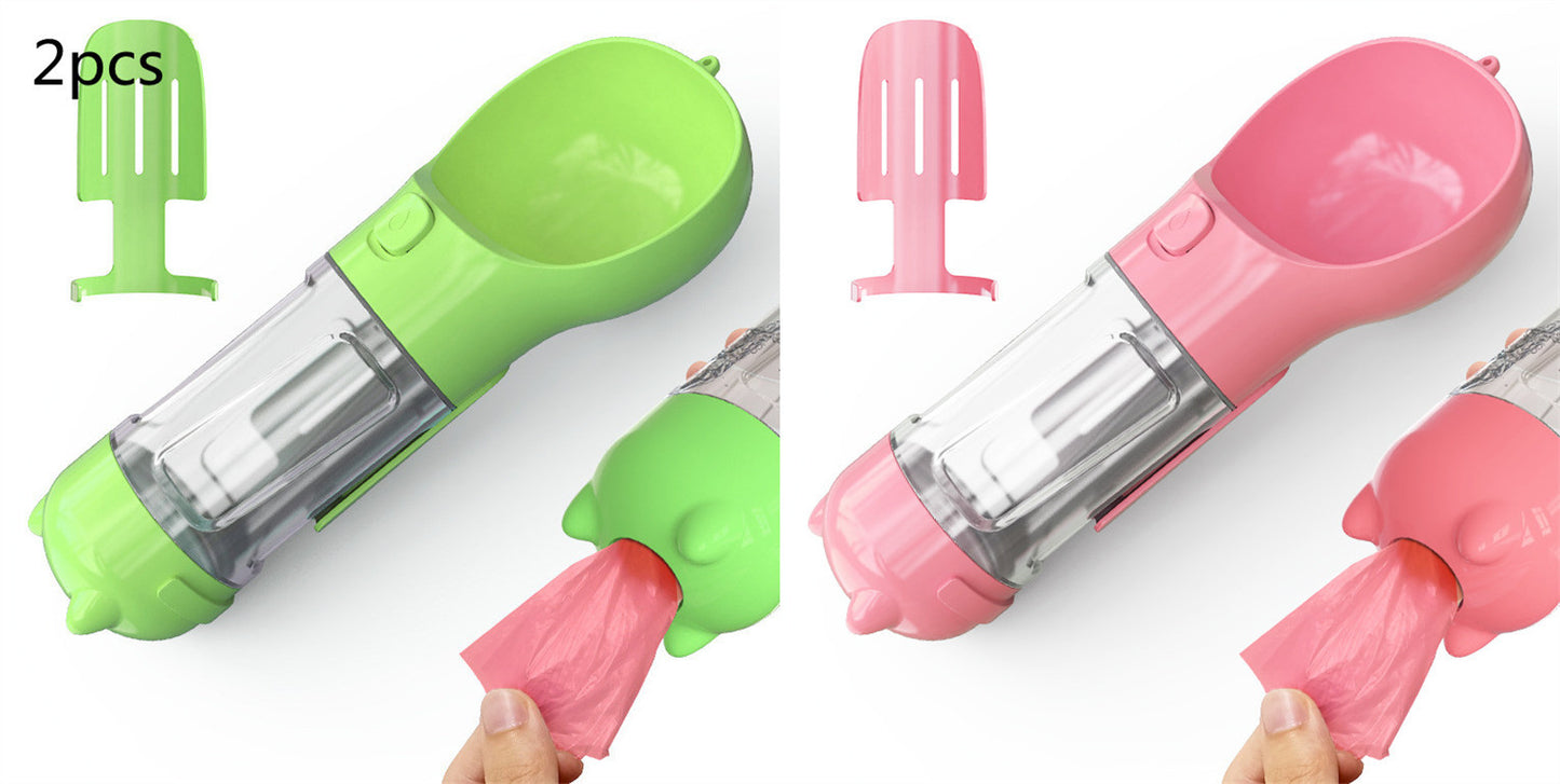 Feeder Bowl Garbage Bag Storage Portable Water Bottle