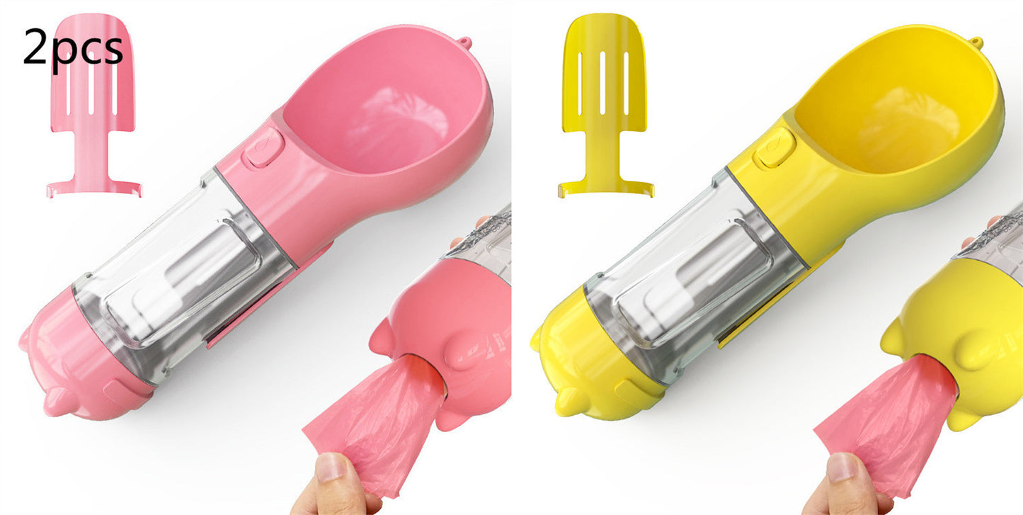 Feeder Bowl Garbage Bag Storage Portable Water Bottle