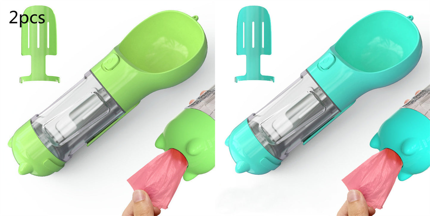 Feeder Bowl Garbage Bag Storage Portable Water Bottle