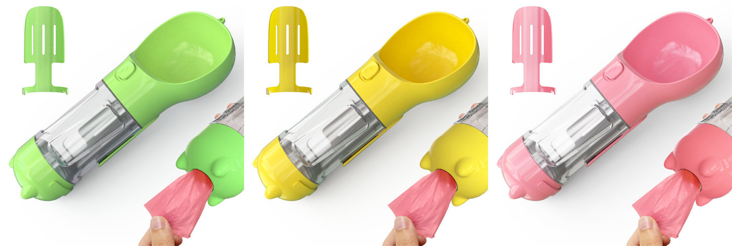 Feeder Bowl Garbage Bag Storage Portable Water Bottle