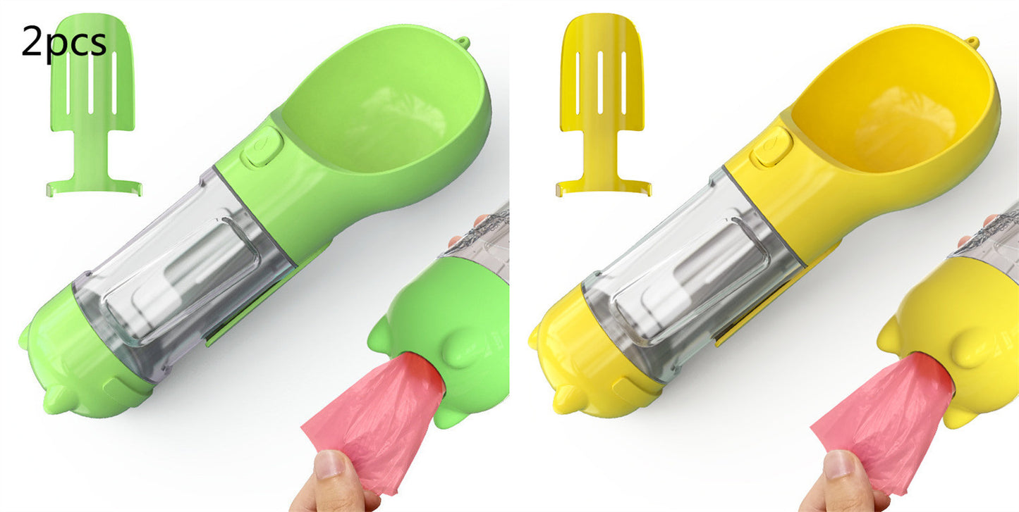 Feeder Bowl Garbage Bag Storage Portable Water Bottle