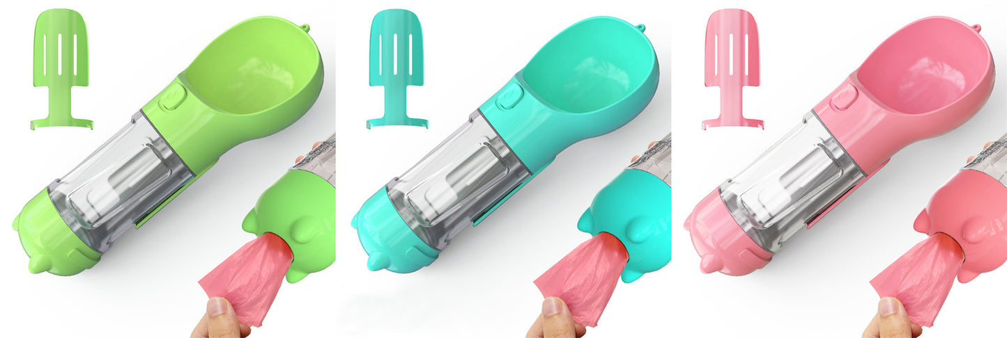 Feeder Bowl Garbage Bag Storage Portable Water Bottle