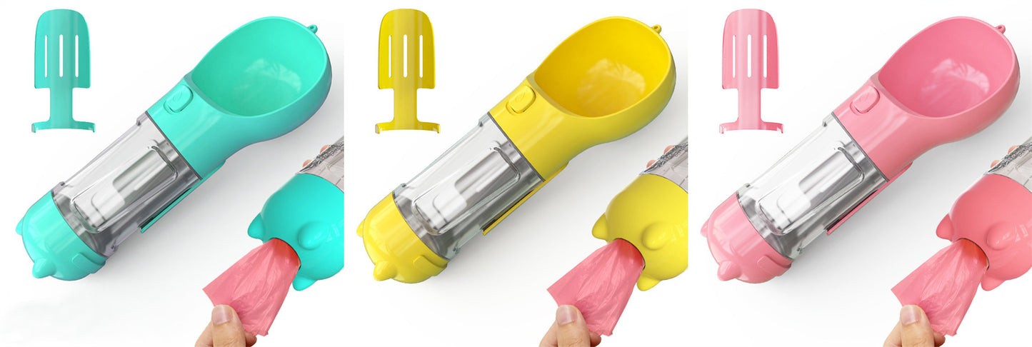 Feeder Bowl Garbage Bag Storage Portable Water Bottle