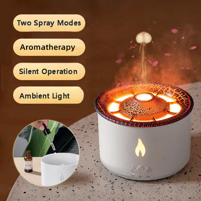 Creative Ultrasonic Essential Oil Humidifier Volcano Aromatherapy Machine Spray