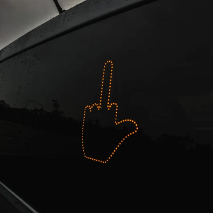 Car Finger Light With Remote Road Rage Signs Middle Finger Gesture Light Hand Lamp