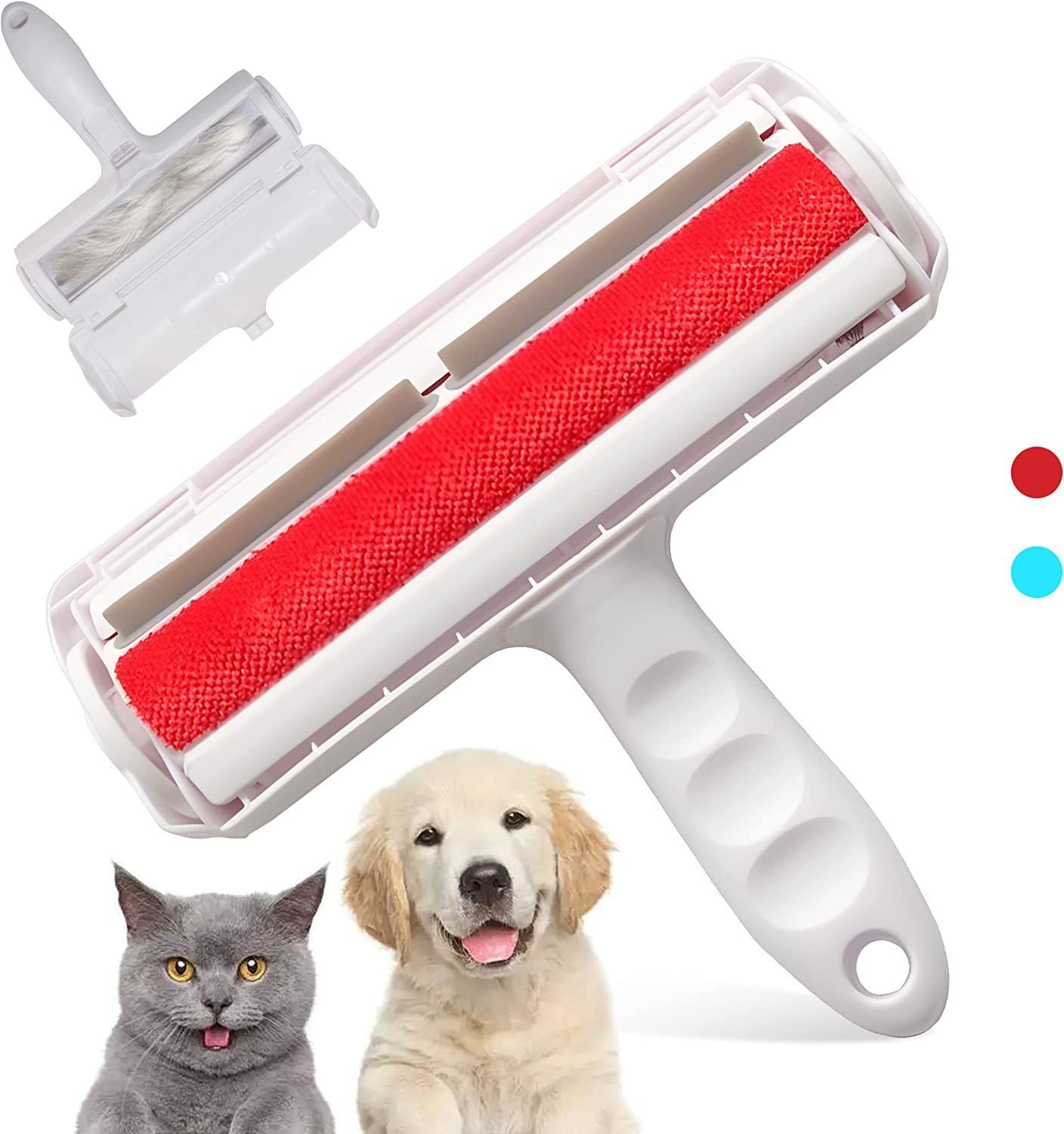 Hair Remover (reusable)- Pet Hair Roller for Cat, Couch, Furniture, Carpet and Bedding, Portable Lint Rollers