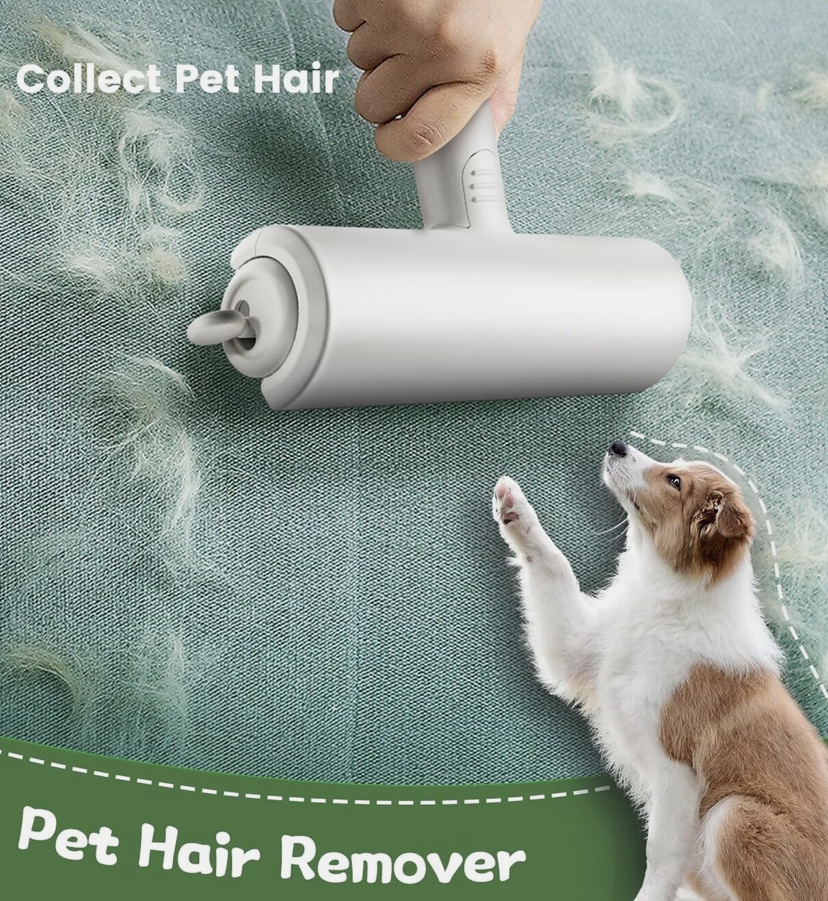 Hair Remover (reusable)- Pet Hair Roller for Cat, Couch, Furniture, Carpet and Bedding, Portable Lint Rollers