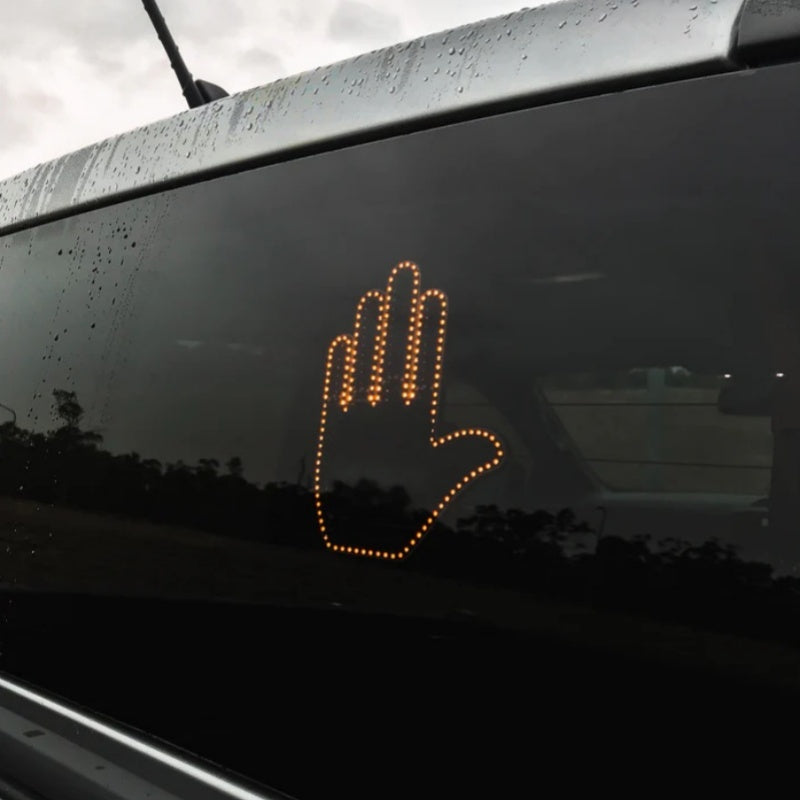 Car Finger Light With Remote Road Rage Signs Middle Finger Gesture Light Hand Lamp