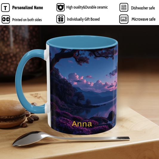 Personalized Accent Coffee Mug (11oz)